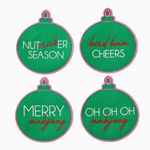 Oh My Mahjong Holiday Cocktail Napkins Set - NEW